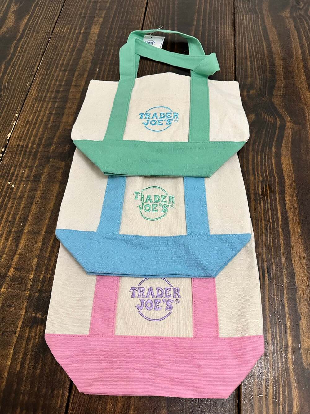 Trader Joe’s bundle of 3 mini totes NWT